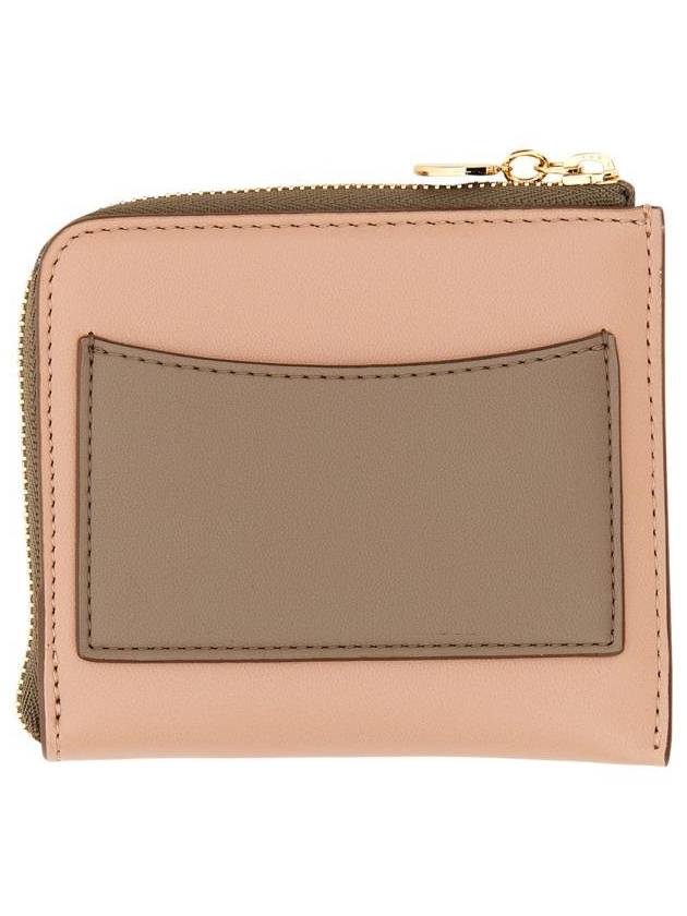 Logo Zipper Card Wallet Blush - STELLA MCCARTNEY - BALAAN 3