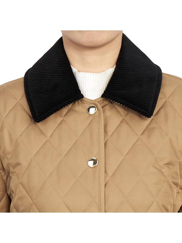 Women's Diamond Quilted Jacket Brown - BURBERRY - BALAAN 9