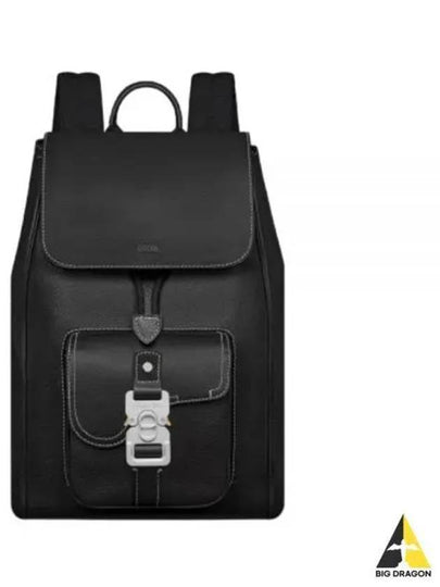 Saddle Grained Calfskin Backpack Black - DIOR - BALAAN 2