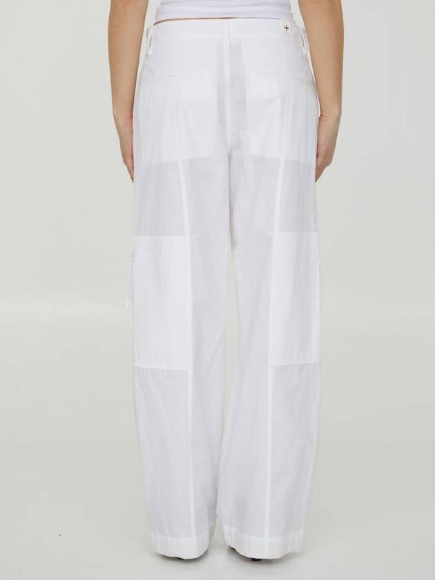 23 ss White Cotton Pants J40KA013345127100 B0020171508 - JIL SANDER - BALAAN 5