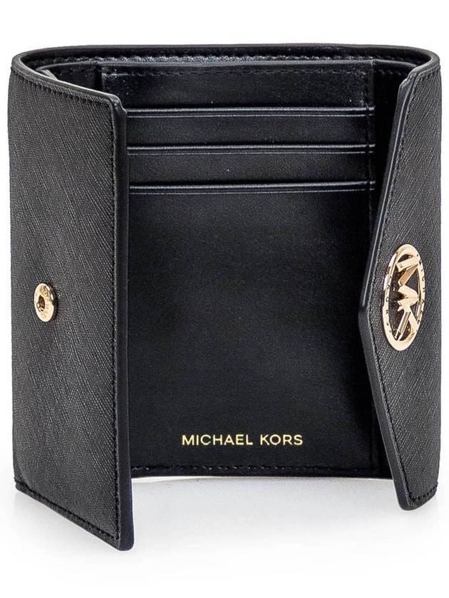 Carmen Medium Saffiano Leather Tri-Fold Half Wallet Black - MICHAEL KORS - BALAAN 5