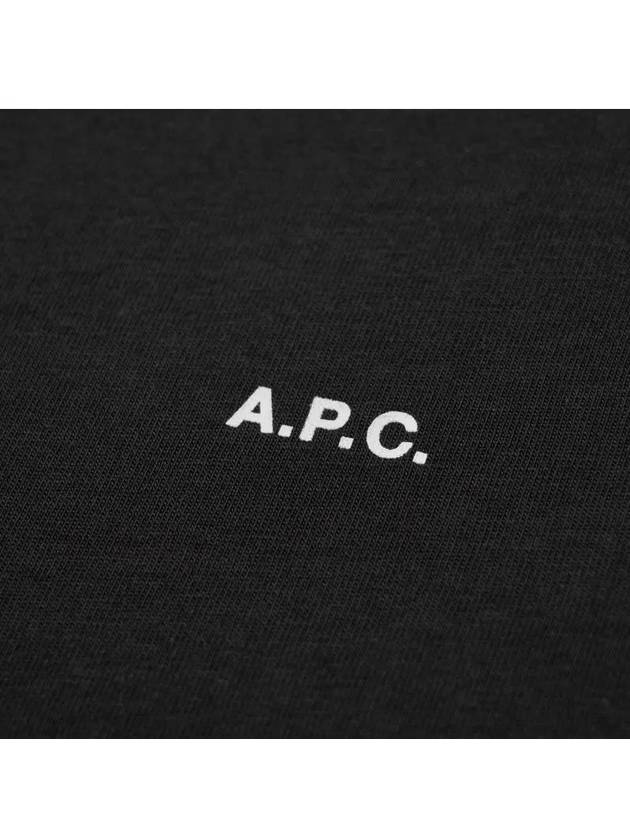 Micro Logo Short Sleeve T-Shirt Black - A.P.C. - BALAAN 4