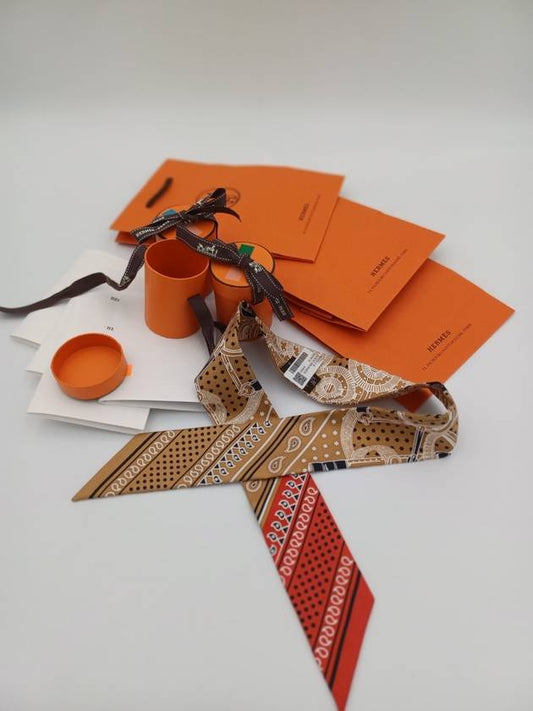 Eperon d or Bandana Twilly Silk Scarf H062978S 04 - HERMES - BALAAN 2