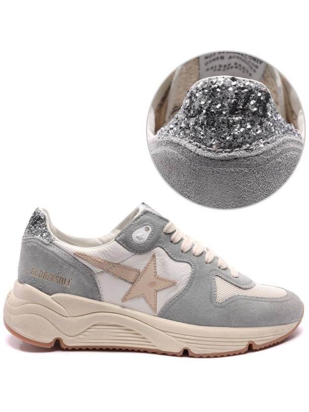 Running Sole Canvas Toe Star Low Top Sneakers Grey - GOLDEN GOOSE - BALAAN 2