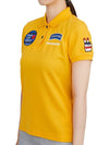 Women’s Goody Emblem Short Sleeve PK Shirt Yellow - HORN GARMENT - BALAAN 3