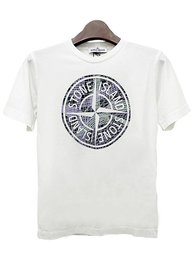 Kids Logo CAMO ONE Print Short Sleeve T Shirt 14 White 781621072 V0001 - STONE ISLAND - BALAAN 2