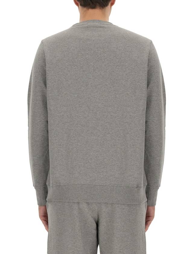 Zebra Patch Organic Cotton Sweatshirt Grey - PAUL SMITH - BALAAN 2