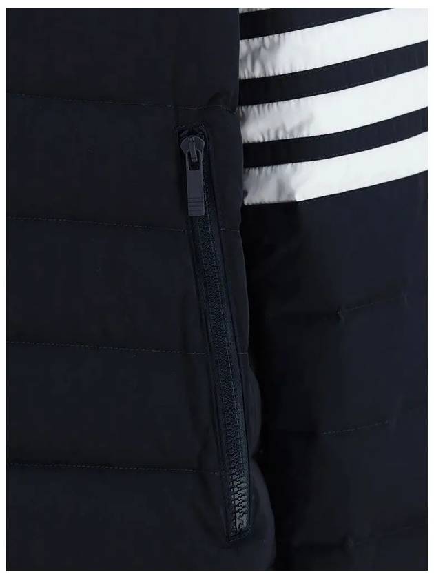 Poly Twill Down Filled 4-Bar Ski Padding Navy - THOM BROWNE - BALAAN 5