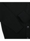 Red Heart Logo Merino Wool Cardigan Black - AMI - BALAAN 4