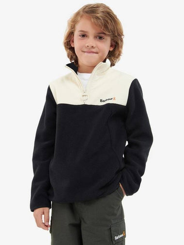 Kids Fleece Long Sleeve Top CFL0006BK31 Black XXL 14 15Y - BARBOUR - BALAAN 1