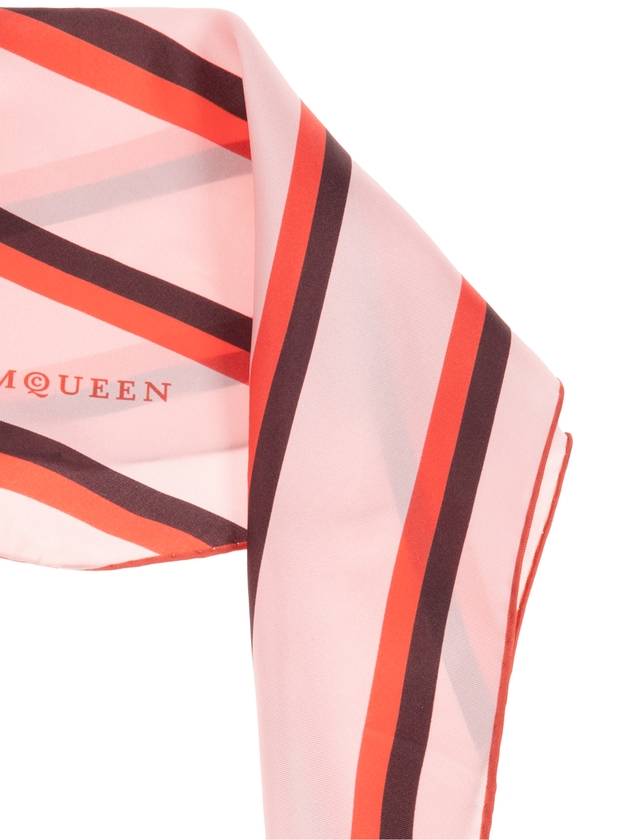 Alexander McQueen Silk Scarf, Women's, Pink - ALEXANDER MCQUEEN - BALAAN 3