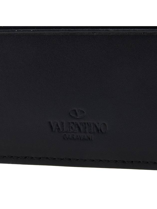 VLTN Logo Print Card Wallet Black - VALENTINO - BALAAN 8