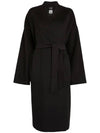 Clipper CLIPPER belted wool coat black 2350160133 013 - MAX MARA - BALAAN 1