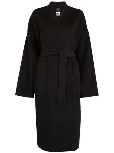 23FW Clipper Belted Wool Coat Black 2350160133 013 - MAX MARA - BALAAN 1