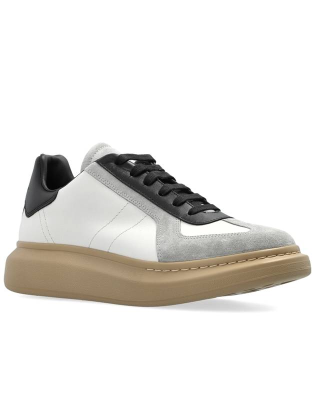 Alexander McQueen Leather Sneakers, Men's, Cream - ALEXANDER MCQUEEN - BALAAN 4