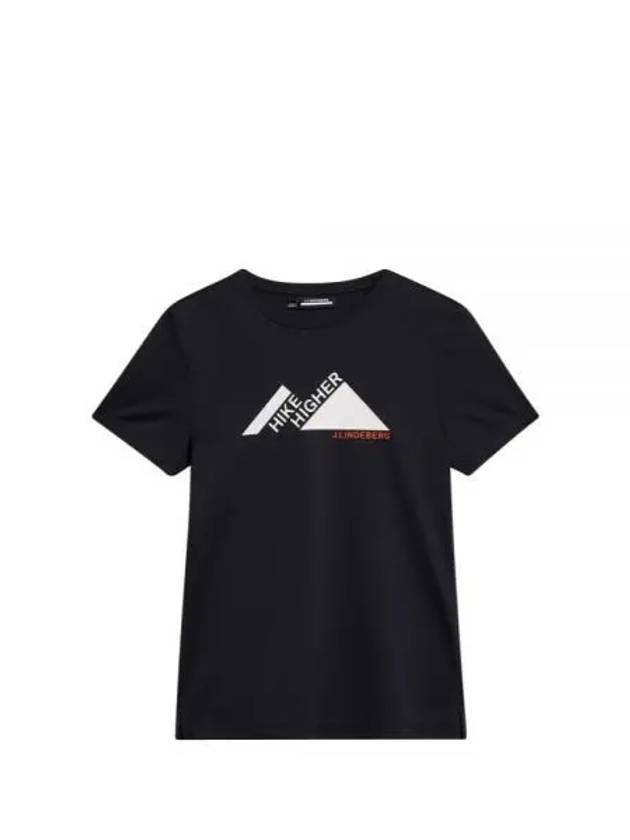 Golf Valeria Graphic Short Sleeve T-Shirt Black - J.LINDEBERG - BALAAN 2