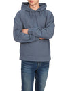 Men's Garment Dyed OLD Treatment Cotton Hoodie Blue - STONE ISLAND - BALAAN 6