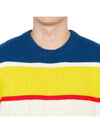 Striped Wool Knit Knit Top - GUCCI - BALAAN 7