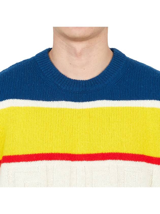 Striped Wool Knit Knit Top - GUCCI - BALAAN 7