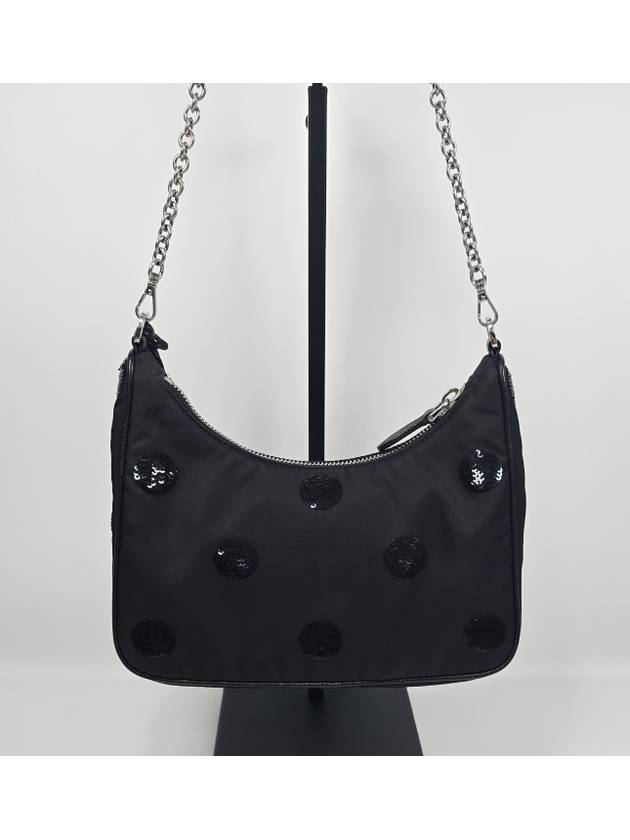 Re edition sequin polka dot nylon shoulder bag - PRADA - BALAAN 3