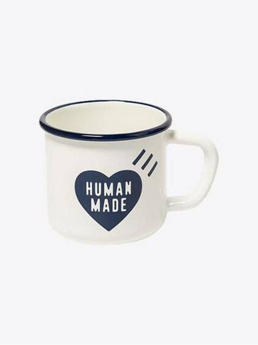 Enamel Mug 400ml Navy HM27GD160 - HUMAN MADE - BALAAN 1