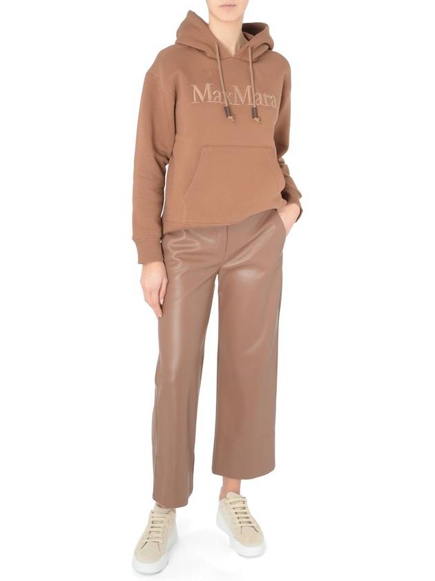 Soprano Poly Straight Pants Brown - S MAX MARA - BALAAN 3