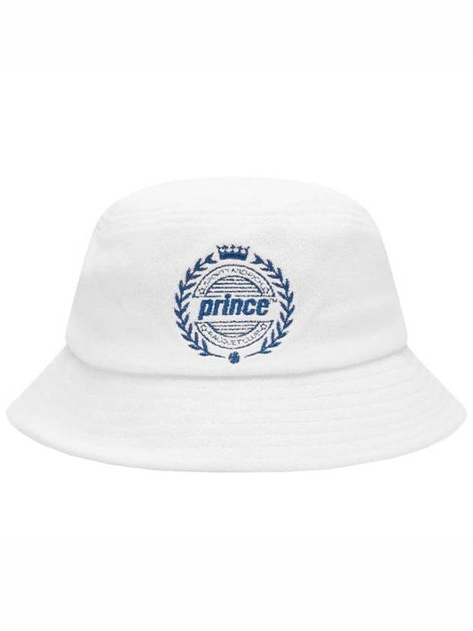 Prince Crest Bucket Hat White - SPORTY & RICH - BALAAN 1