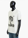 Lost Paradise Short Sleeve T-Shirt White - CELINE - BALAAN 3