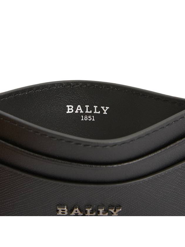 Metal Logo Card Wallet Black - BALLY - BALAAN 7