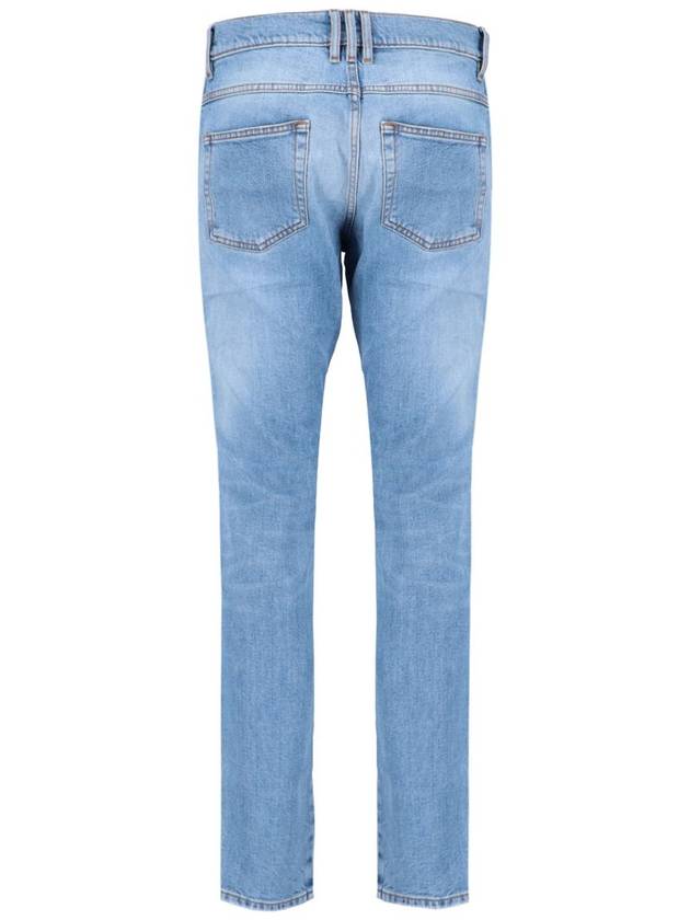 Men's Washed Slim Jeans Blue - BALMAIN - BALAAN 3