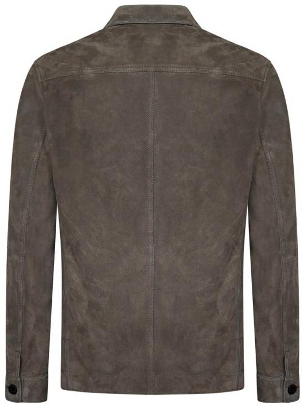 Micro Light Suede Jacket Grey - TOM FORD - BALAAN 3