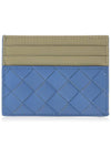 Intrecciato Two-tone Card Wallet Blue - BOTTEGA VENETA - BALAAN 4