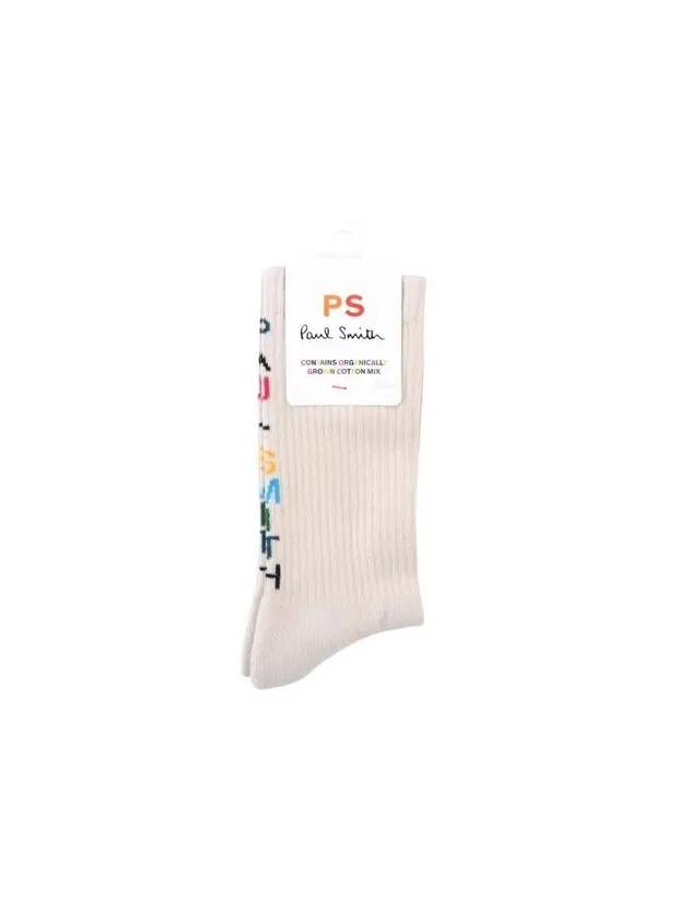 Back Logo Socks Ivory - PAUL SMITH - BALAAN 2