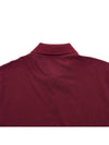 Embroidered Logo Cotton Polo Shirt Dark Red - BRUNELLO CUCINELLI - BALAAN.