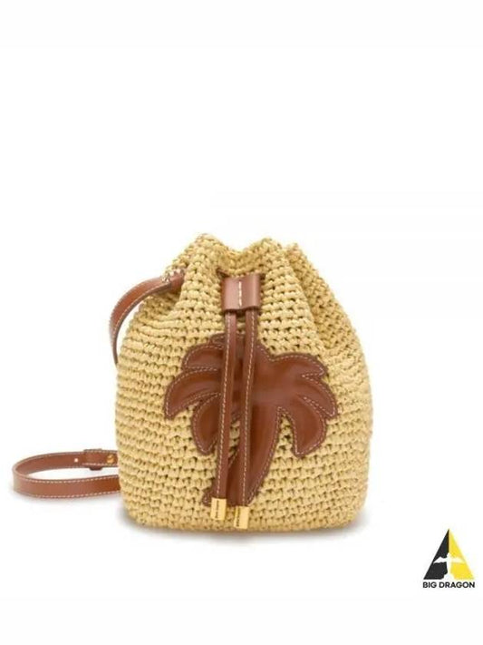 Farm Bucket Bag Beige - PALM ANGELS - BALAAN 2