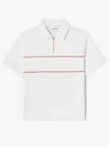 Women s half zip up short sleeve sweatshirt OFFWHITE off white - LACOSTE - BALAAN 2