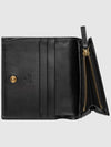 GG Matelasse Marmont Half Wallet Card Wallet Black - GUCCI - BALAAN 7