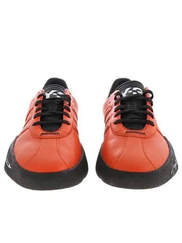 Tangutsu Logo Leather Low Top Sneakers Orange - Y-3 - BALAAN 3