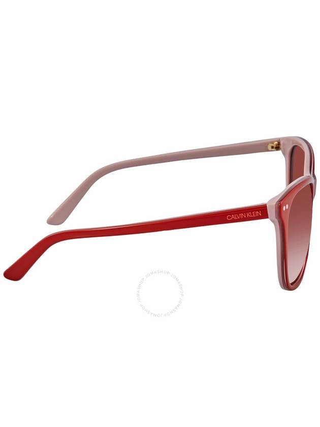 Calvin Klein Red Gradient Cat Eye Ladies Sunglasses CK18510S 610 57 - CALVIN KLEIN - BALAAN 3