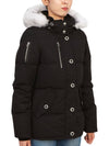 Original Threequarter Jacket White Fur Black - MOOSE KNUCKLES - BALAAN 5