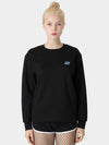 Point Space Embroidered Long Sleeve T-Shirt Black - AOX - BALAAN 3