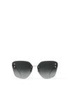 LV Jewel Cat Eye Sunglasses Silver Black Z2142U - LOUIS VUITTON - BALAAN 2