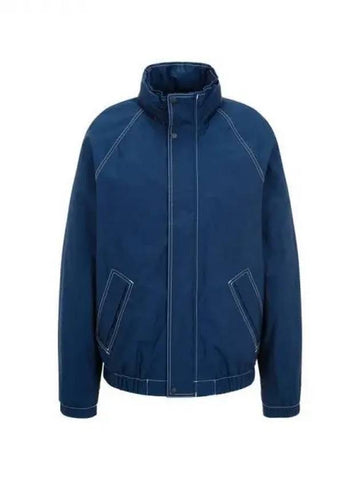 PS double closure raglan jacket navy 270469 - PAUL SMITH - BALAAN 1