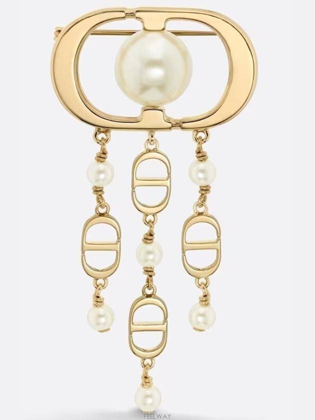 30 Montaigne Jolie Brooch Gold Finish Metal - DIOR - BALAAN 2