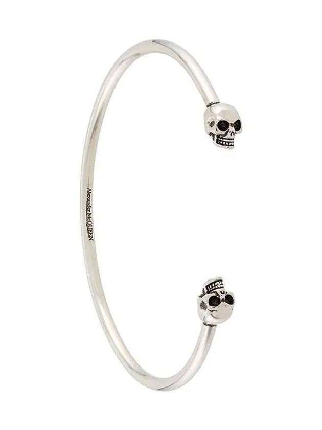 Women's Twin Skull Bracelet Silver - ALEXANDER MCQUEEN - BALAAN 3