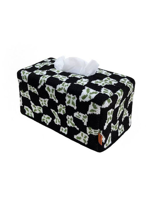 Clover Checkerboard Tissue Cover Green Black - UNALLOYED - BALAAN 2