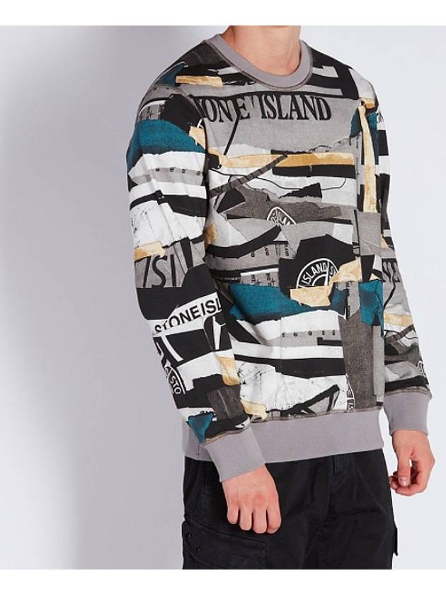 Wappen Patch Collage Effect Sweat Sweatshirt - STONE ISLAND - BALAAN 3