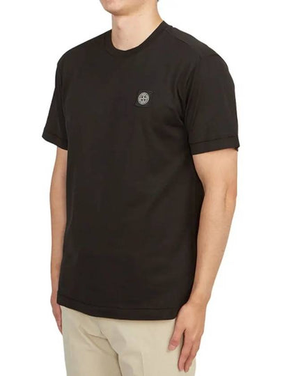 Kids Chest Patch Black Short Sleeve 731620147 V0029 - STONE ISLAND - BALAAN 2