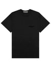 Men's Back Logo Short Sleeve T-Shirt Black - FEAR OF GOD ESSENTIALS - BALAAN 2