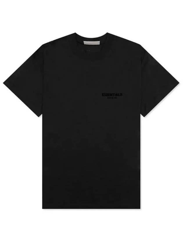 Men's Back Logo Short Sleeve T-Shirt Black - FEAR OF GOD ESSENTIALS - BALAAN 2